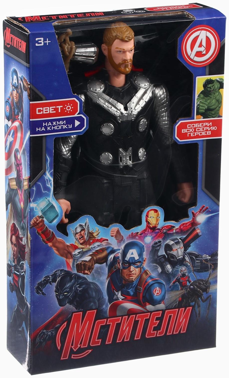 Фигурка «Тор с короткими волосами», коллекционная, с оружием, световые эффекты, Мстители