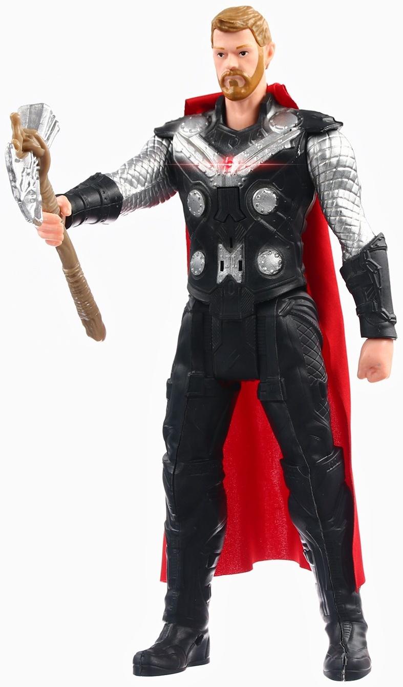 Фигурка «Тор с короткими волосами», коллекционная, с оружием, световые эффекты, Мстители
