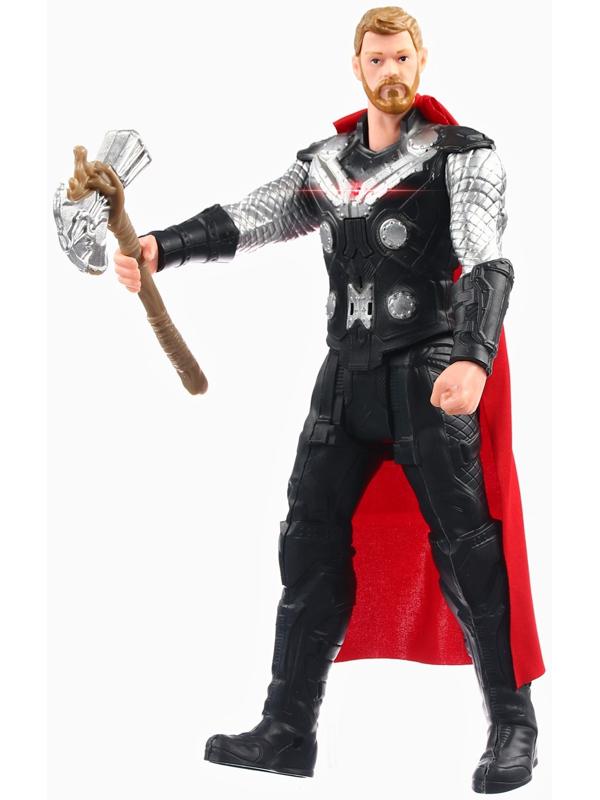 Фигурка «Тор с короткими волосами», коллекционная, с оружием, световые эффекты, Мстители