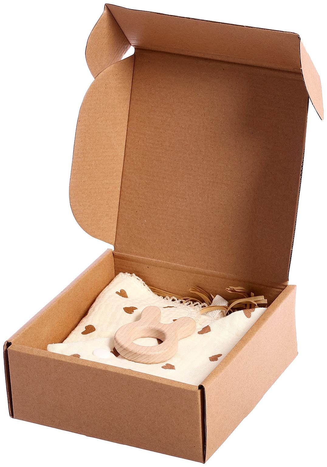 Муслиновый набор «Подарочный набор: Сердечки», 3 шт.