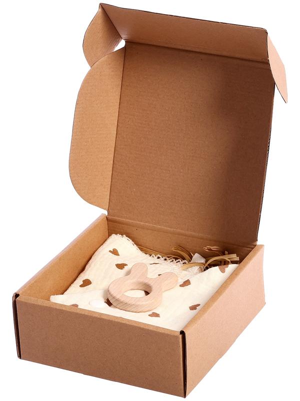 Муслиновый набор «Подарочный набор: Сердечки», 3 шт.