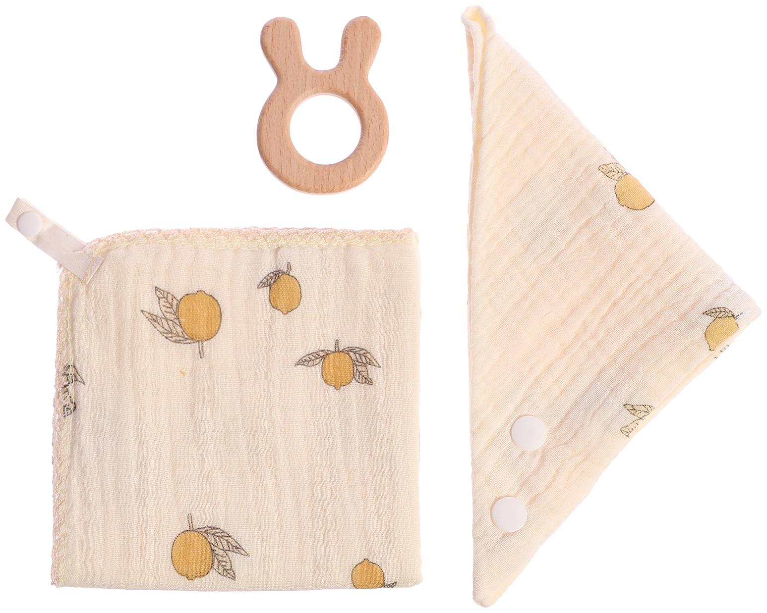 Муслиновый набор «Подарочный набор: Лимон», 3 шт.