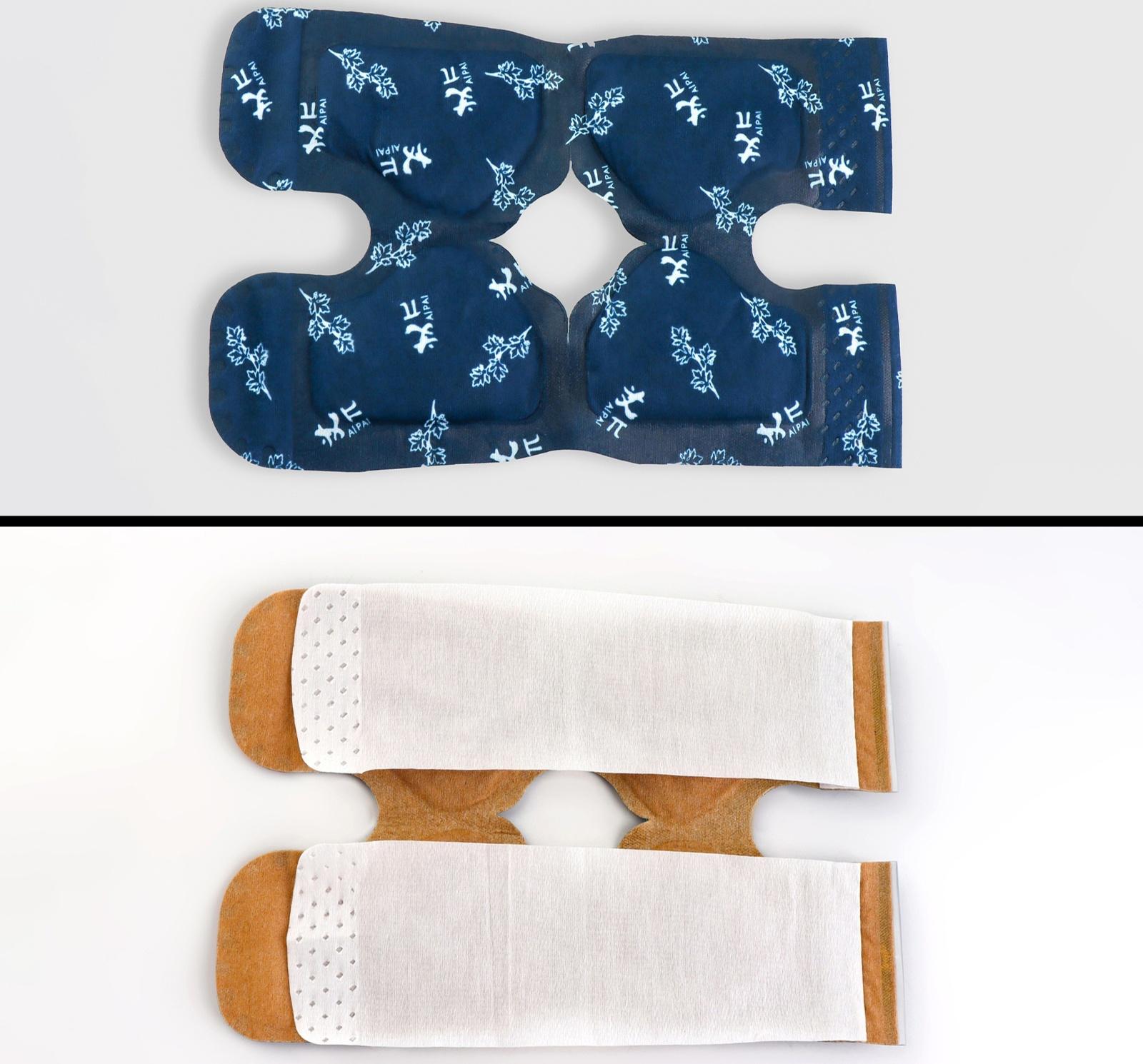 Бандаж самонагревающийся для коленного сустава, 14 × 18 × 0,5 см, цвет синий