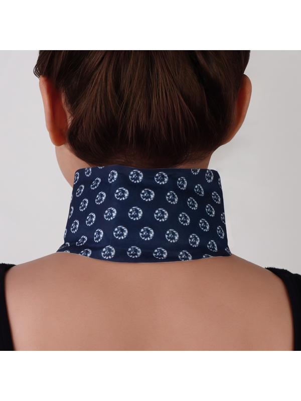 Бандаж самонагревающийся для шеи, 14 × 18 × 0,5 см, цвет синий