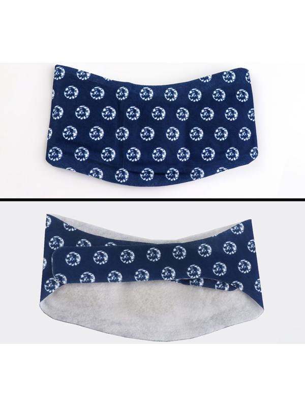 Бандаж самонагревающийся для шеи, 14 × 18 × 0,5 см, цвет синий