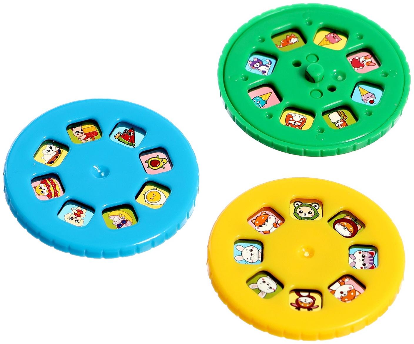 Часы-проектор «Милашки», световые эффекты, 24 картинки, цвет розовый