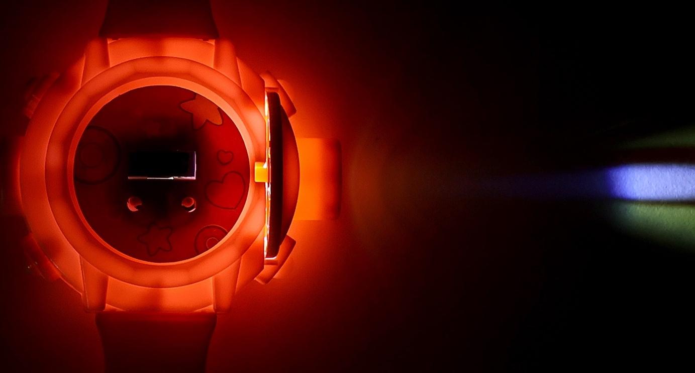 Часы-проектор «Милашки», световые эффекты, 24 картинки, цвет розовый