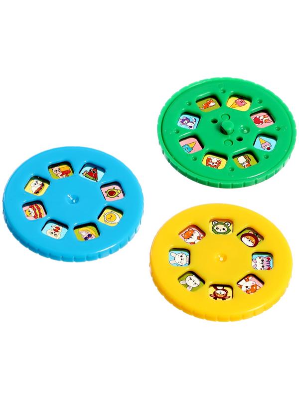 Часы-проектор «Милашки», световые эффекты, 24 картинки, цвет розовый