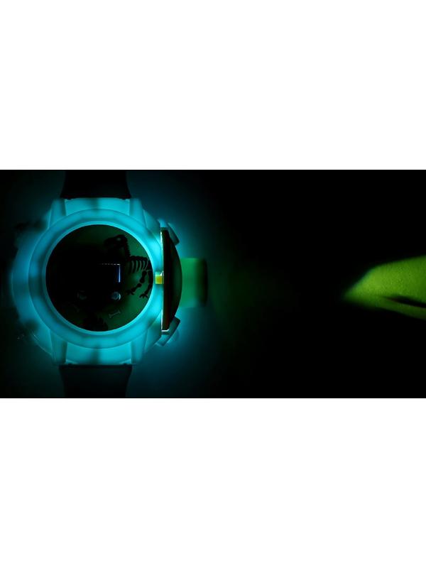 Часы-проектор «Динозавры», световые эффекты, 24 картинки, цвет голубой