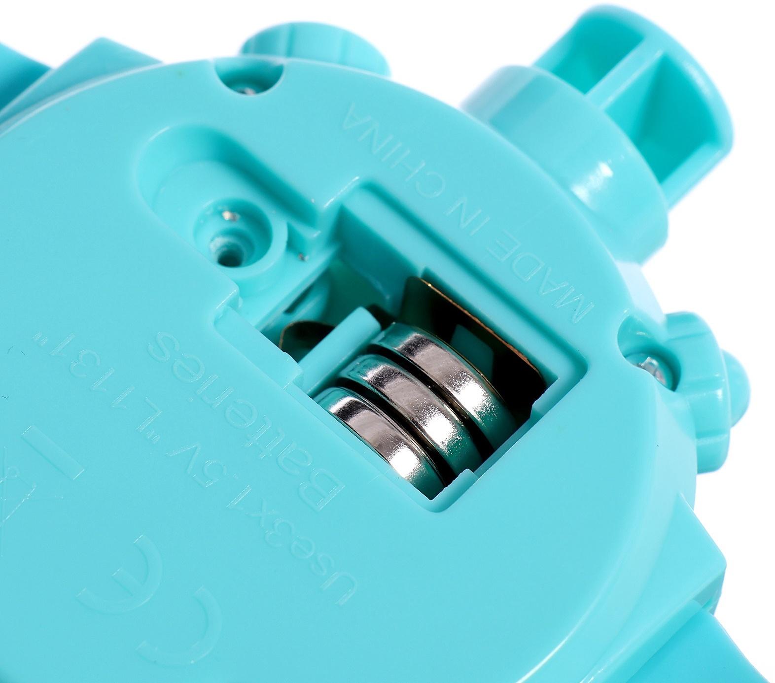 Часы-проектор «Животные», световые эффекты, 24 картинки, цвет голубой