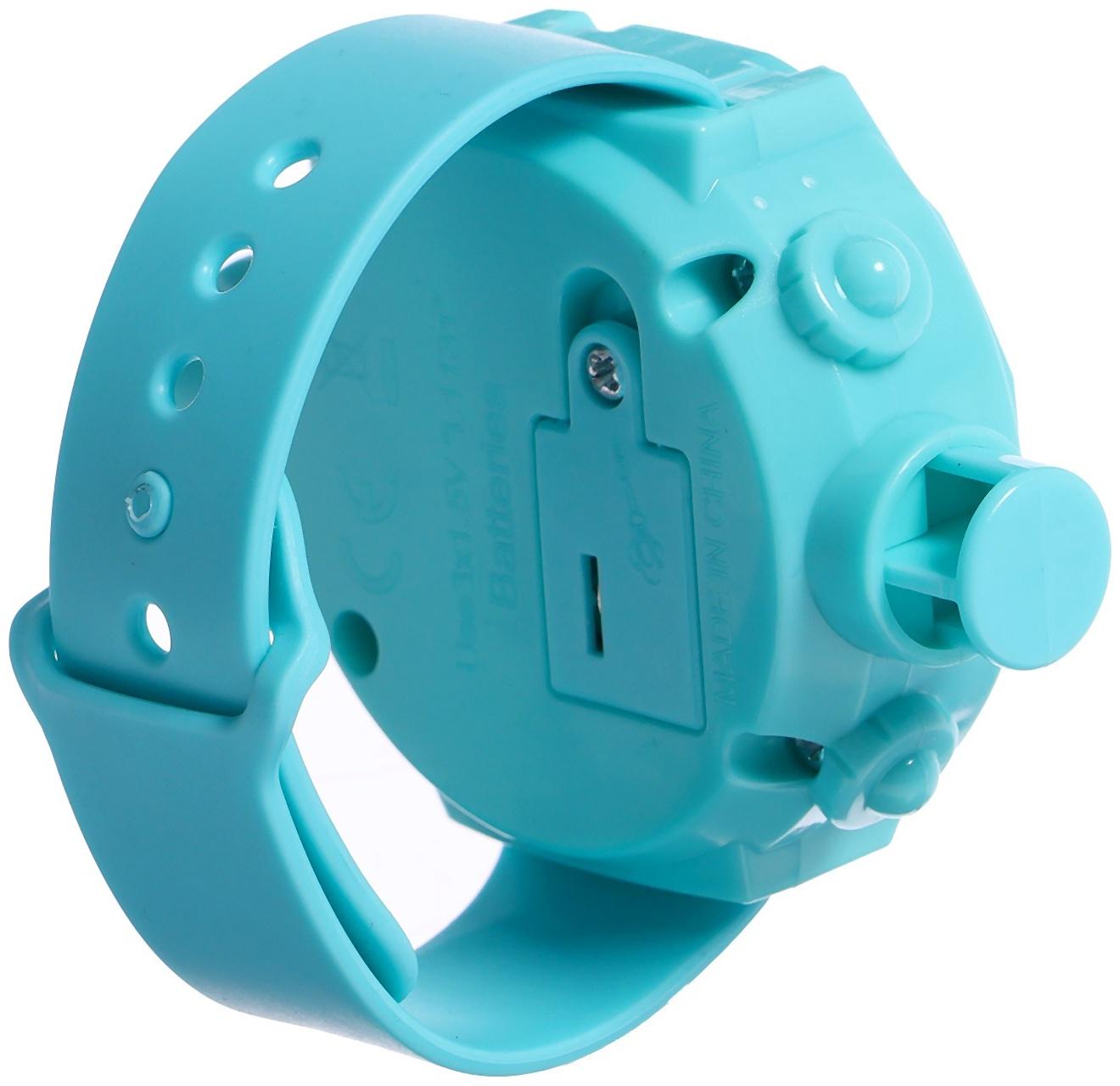 Часы-проектор «Животные», световые эффекты, 24 картинки, цвет голубой