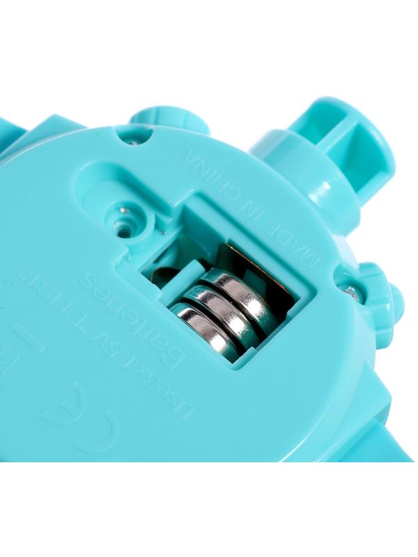 Часы-проектор «Животные», световые эффекты, 24 картинки, цвет голубой