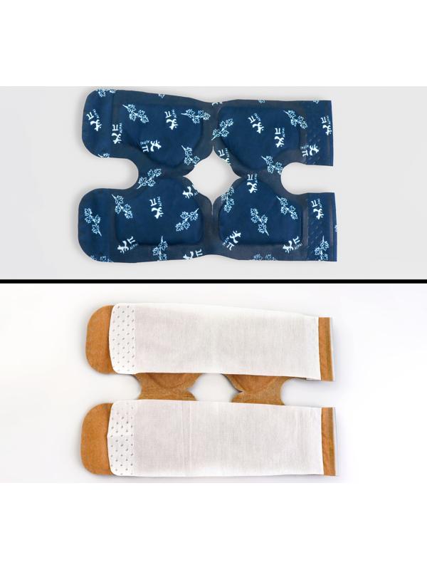 Бандаж самонагревающийся для коленного сустава, 14 × 18 × 0,5 см, цвет синий