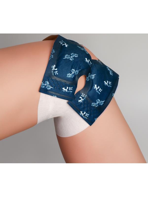 Бандаж самонагревающийся для коленного сустава, 14 × 18 × 0,5 см, цвет синий