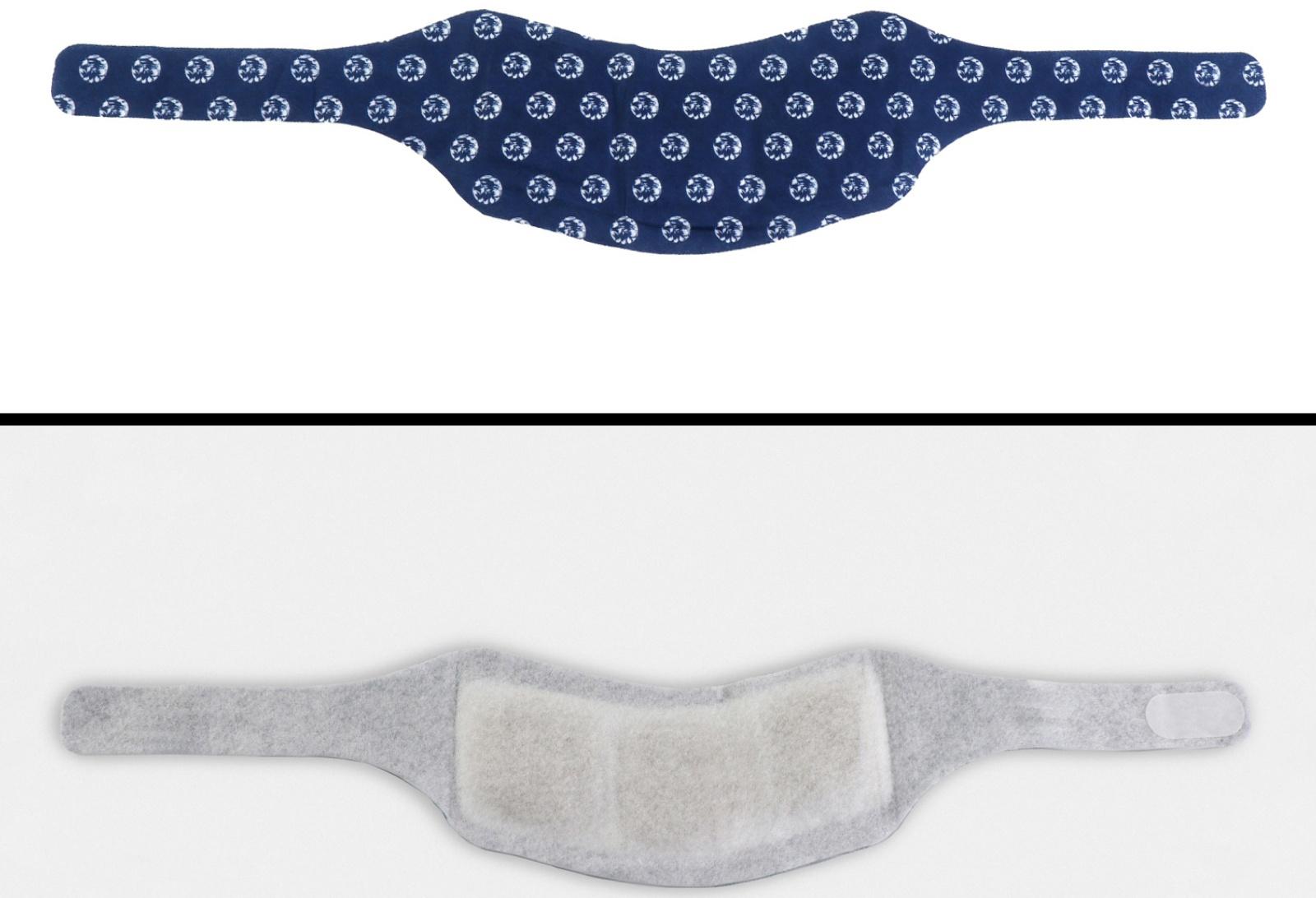 Бандаж самонагревающийся для шеи, 14 × 18 × 0,5 см, цвет синий