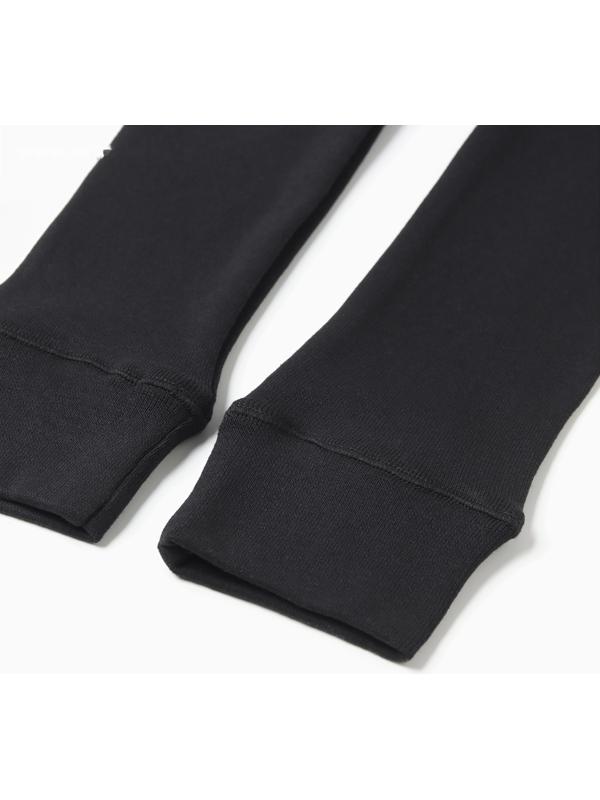 Комплект женский (фуфайка, кальсоны) термо, цвет чёрный, р-р 48