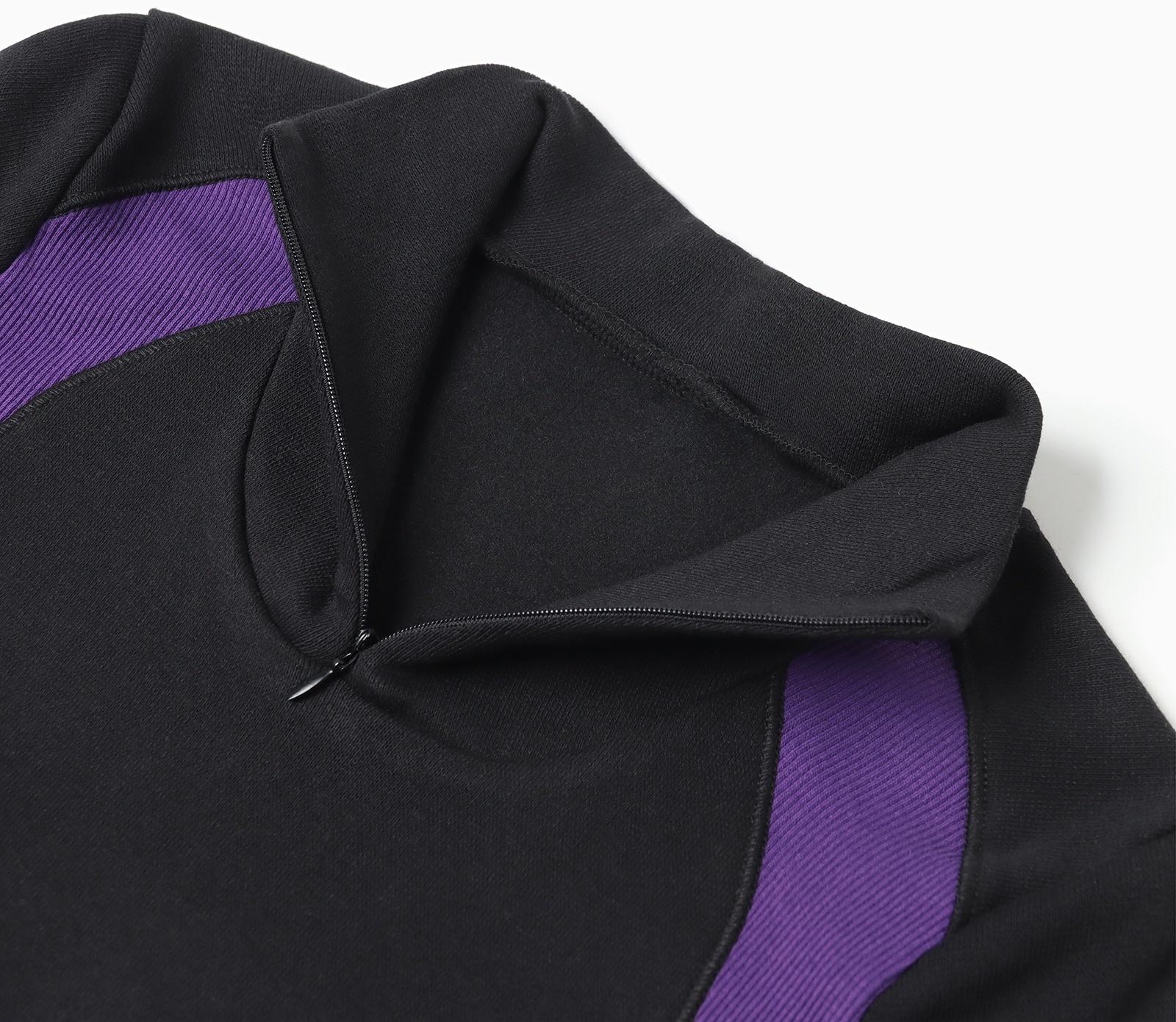 Комплект женский (фуфайка, кальсоны) термо, цвет чёрный/фиолетовый, р-р 52