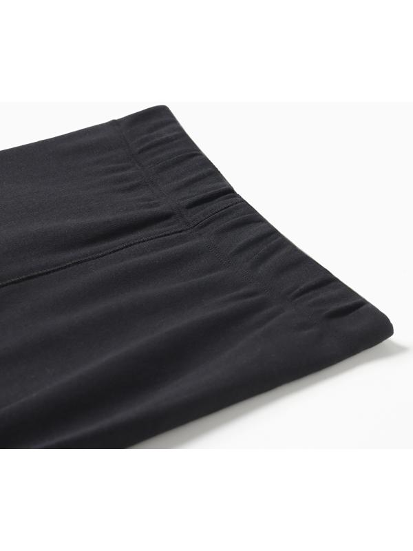 Комплект женский (фуфайка, кальсоны) термо, цвет чёрный/фиолетовый, р-р 52