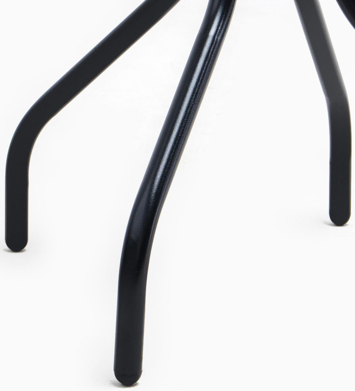 Набор садовой мебели: стол + 4 стула, текстилен, черный,  максимальная нагрузка 120 кг