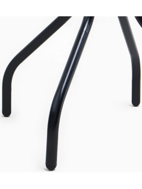 Набор садовой мебели: стол + 4 стула, текстилен, черный,  максимальная нагрузка 120 кг