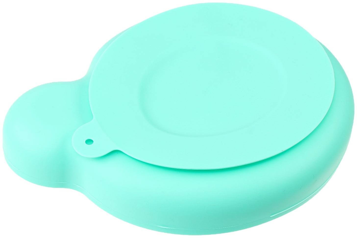 Тарелка детская на присоске «Лягушка», силиконовая