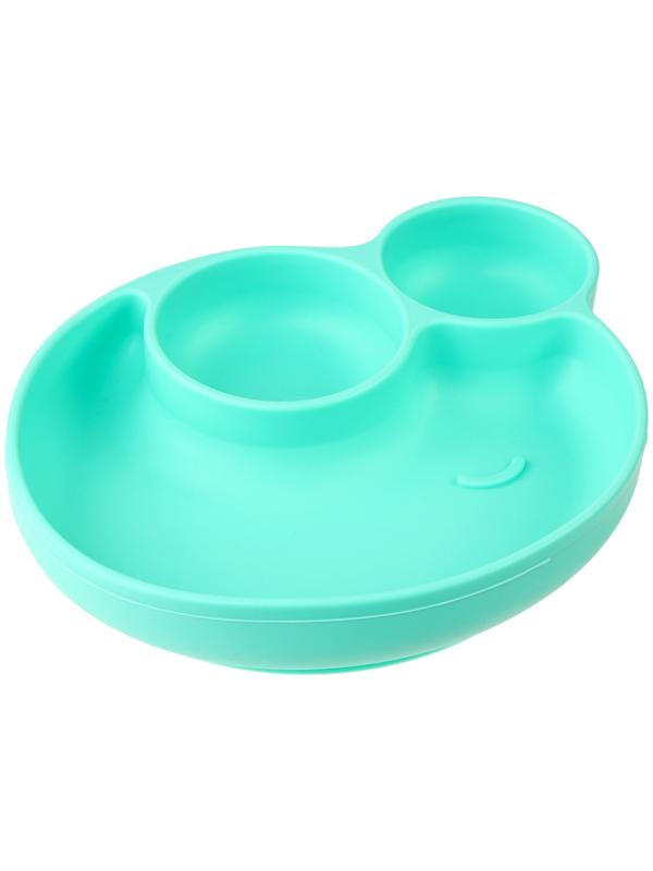 Тарелка детская на присоске «Лягушка», силиконовая