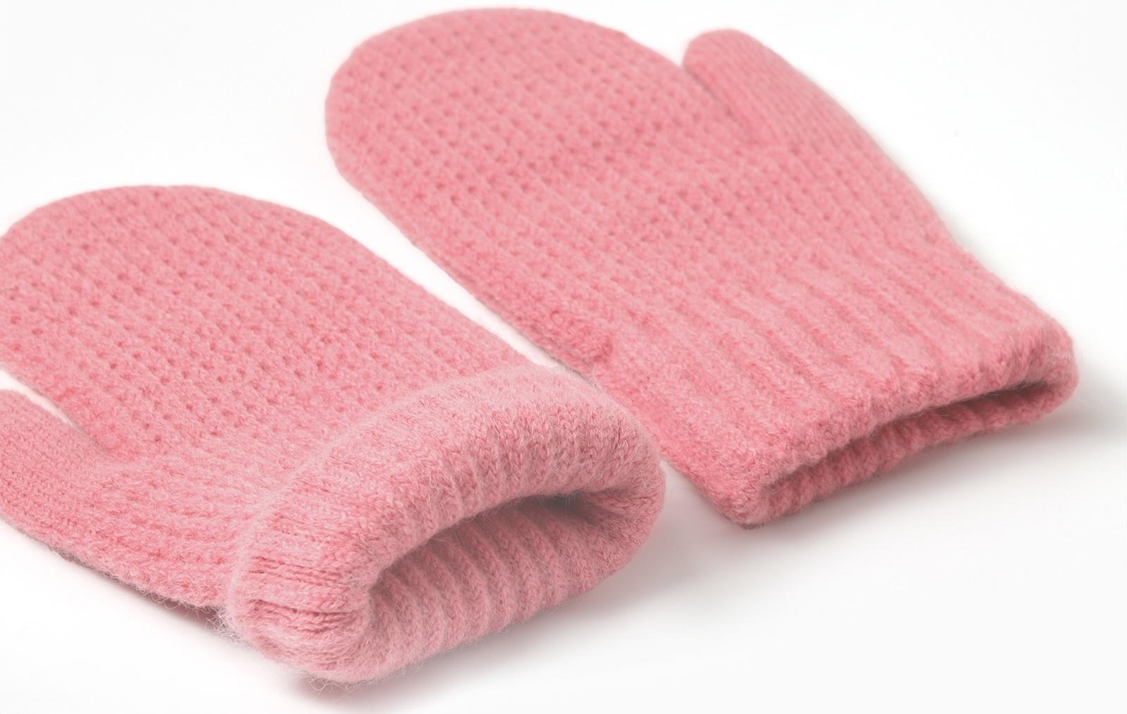 Варежки детские MINAKU, цвет розовый, 18 см