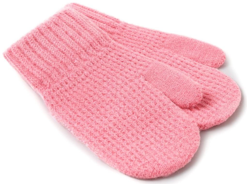 Варежки детские MINAKU, цвет розовый, 18 см