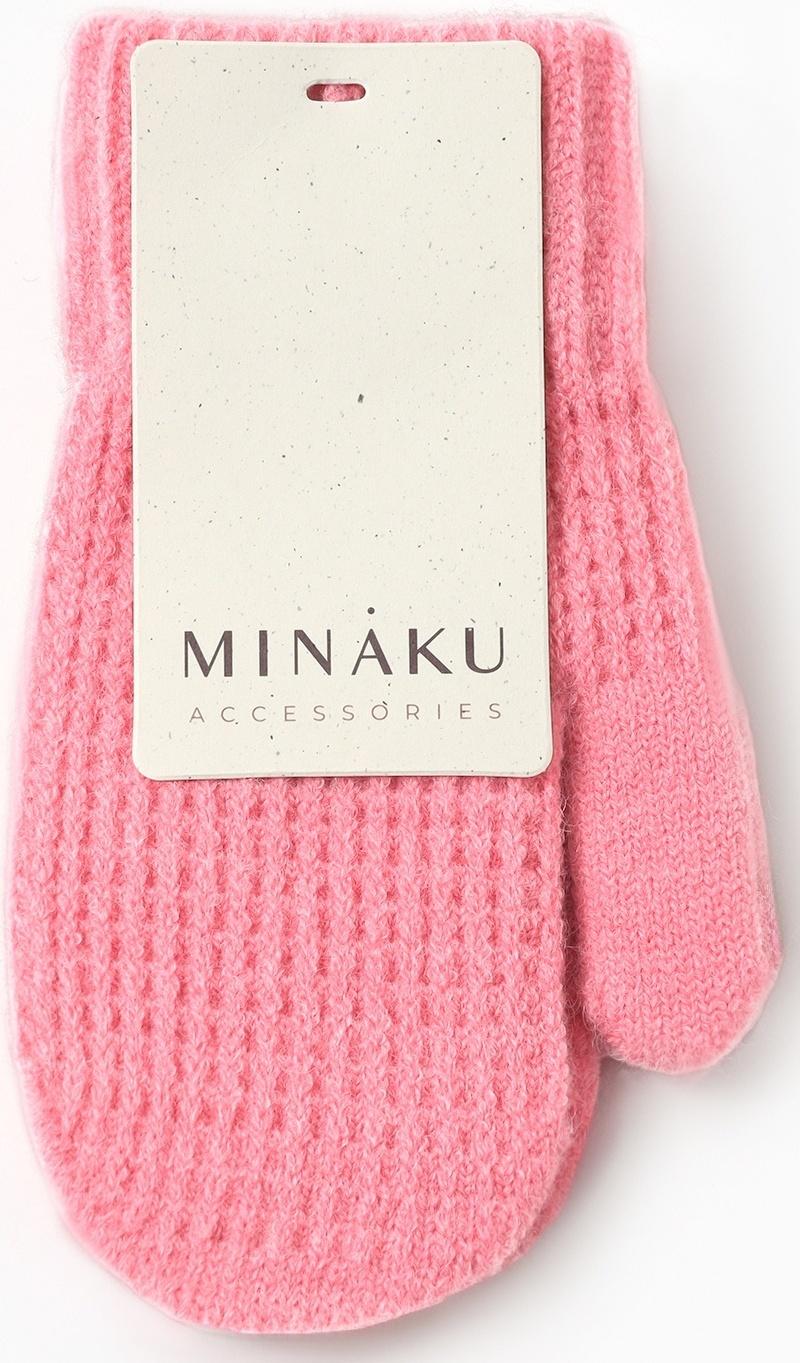 Варежки детские MINAKU, цвет розовый, 18 см