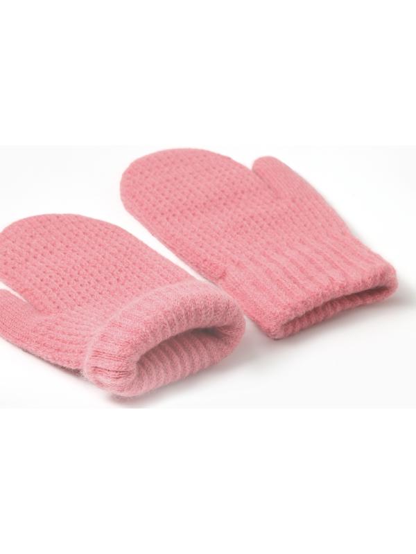 Варежки детские MINAKU, цвет розовый, 18 см