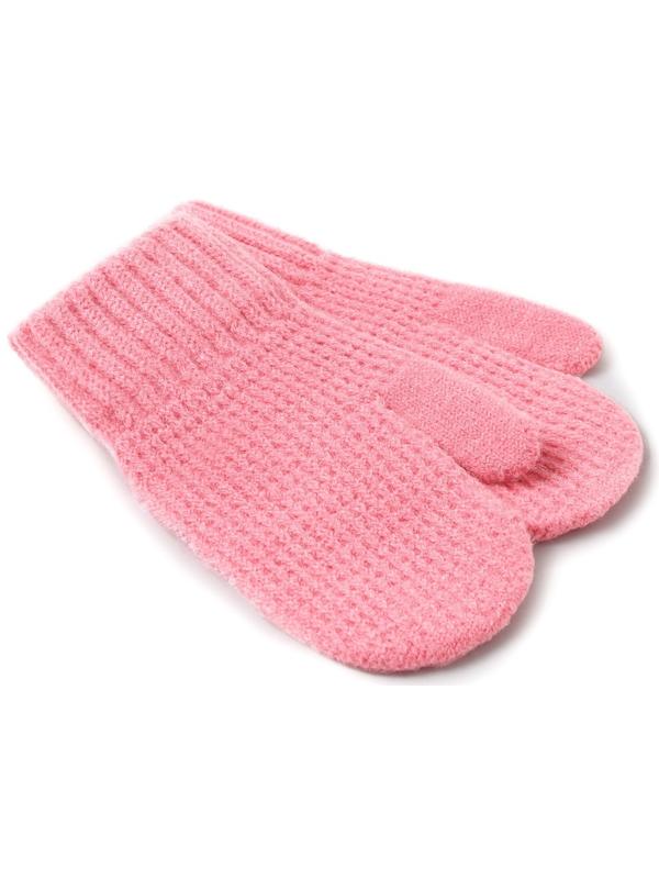 Варежки детские MINAKU, цвет розовый, 18 см