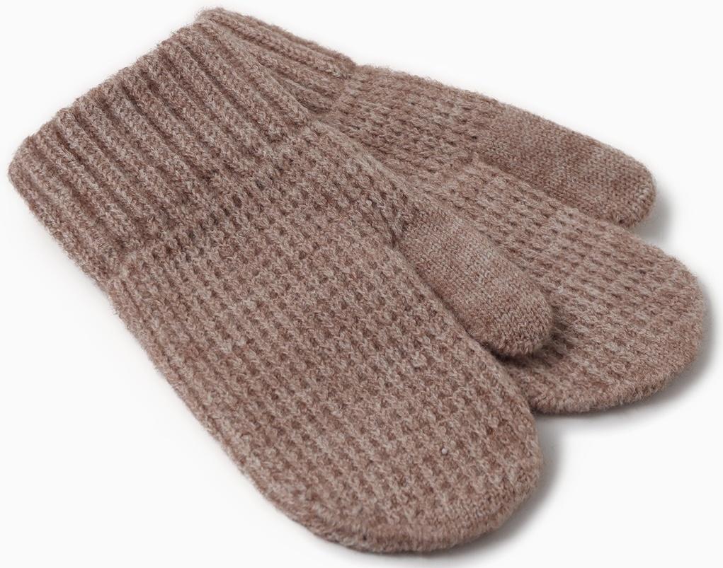 Варежки детские MINAKU, цвет коричневый, 18 см