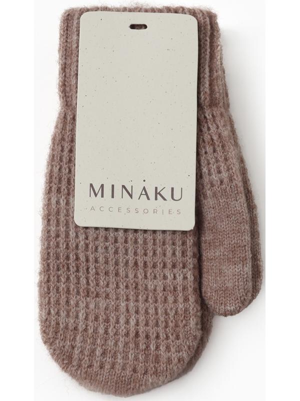 Варежки детские MINAKU, цвет коричневый, 18 см