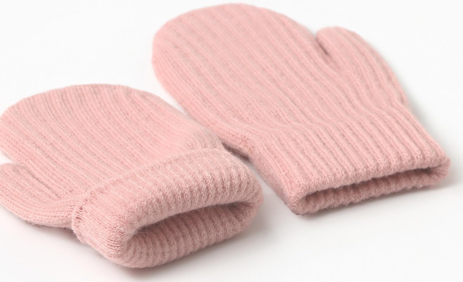 Варежки детские MINAKU, цвет розовый, 18 см