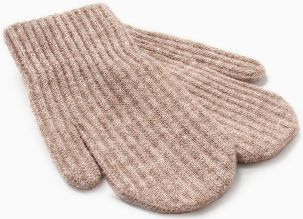 Варежки детские MINAKU, цвет коричневый, 18 см