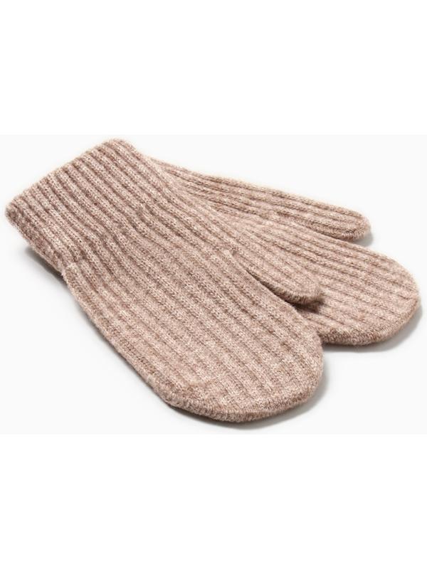 Варежки детские MINAKU, цвет коричневый, 18 см