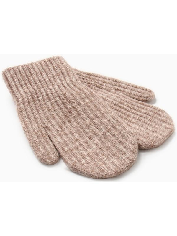 Варежки детские MINAKU, цвет коричневый, 18 см