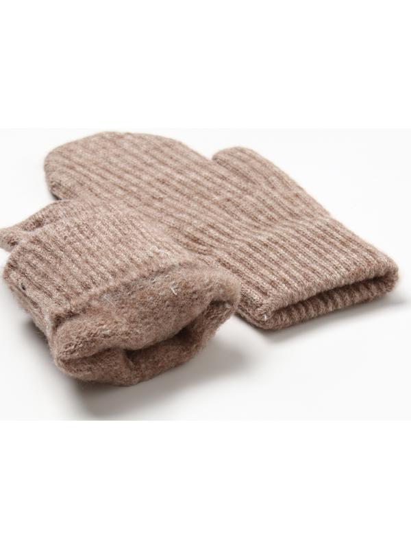 Варежки детские MINAKU, цвет коричневый, 18 см