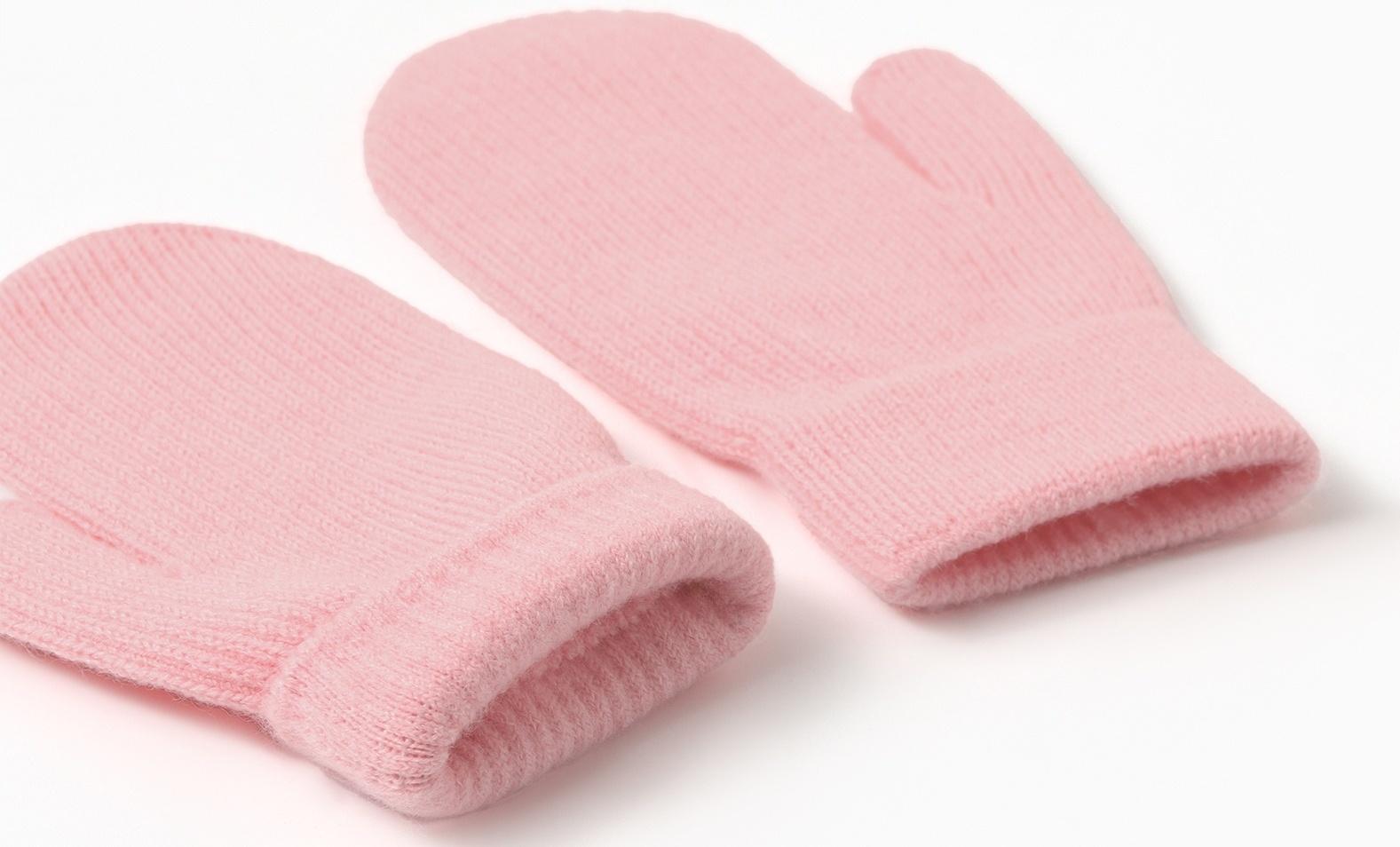 Варежки детские MINAKU, цвет розовый, 18 см