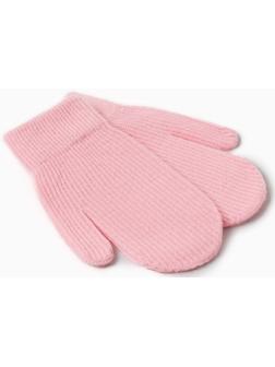 Варежки детские MINAKU, цвет розовый, 18 см