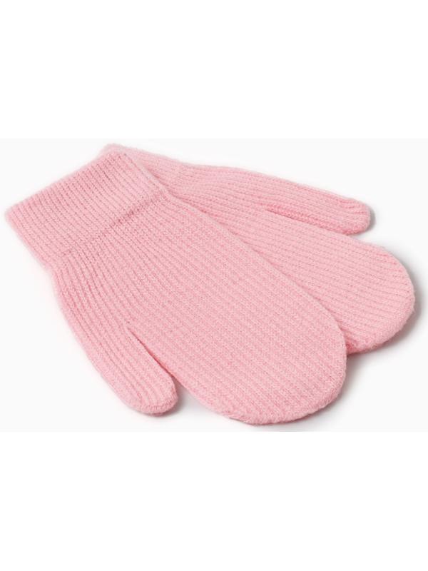 Варежки детские MINAKU, цвет розовый, 18 см