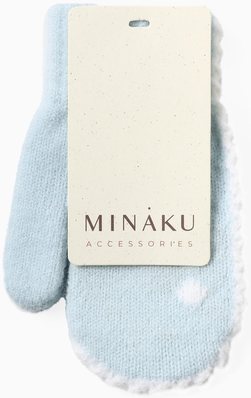 Варежки детские MINAKU, цвет голубой, 15 см