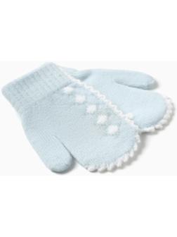 Варежки детские MINAKU, цвет голубой, 15 см