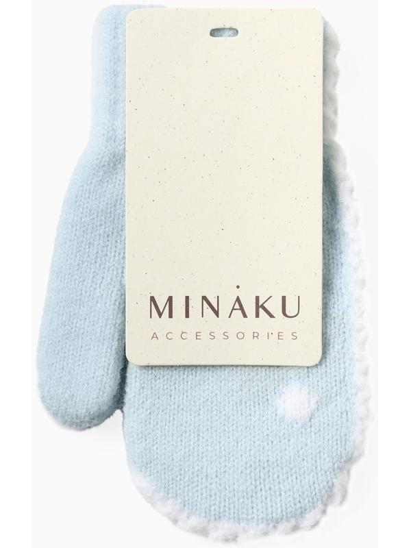 Варежки детские MINAKU, цвет голубой, 15 см