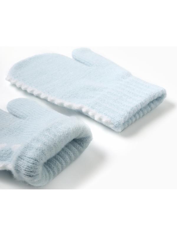 Варежки детские MINAKU, цвет голубой, 15 см