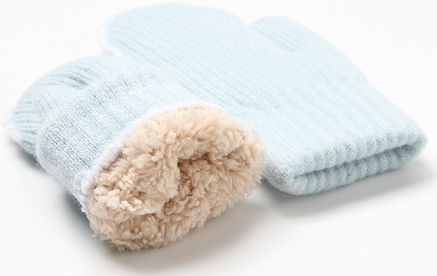 Варежки детские MINAKU, цвет голубой, 18 см