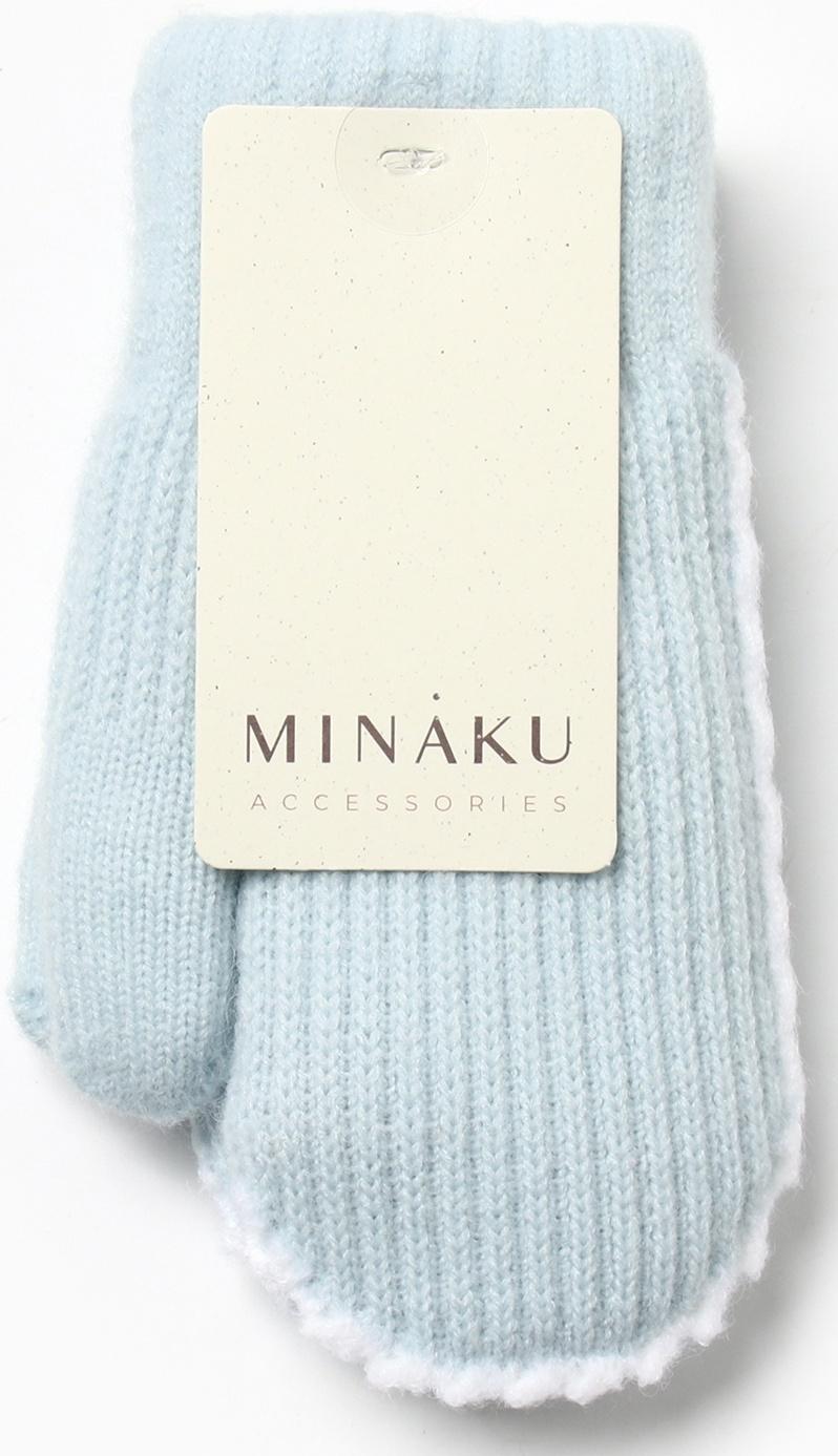 Варежки детские MINAKU, цвет голубой, 18 см