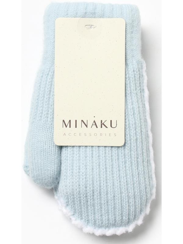 Варежки детские MINAKU, цвет голубой, 18 см