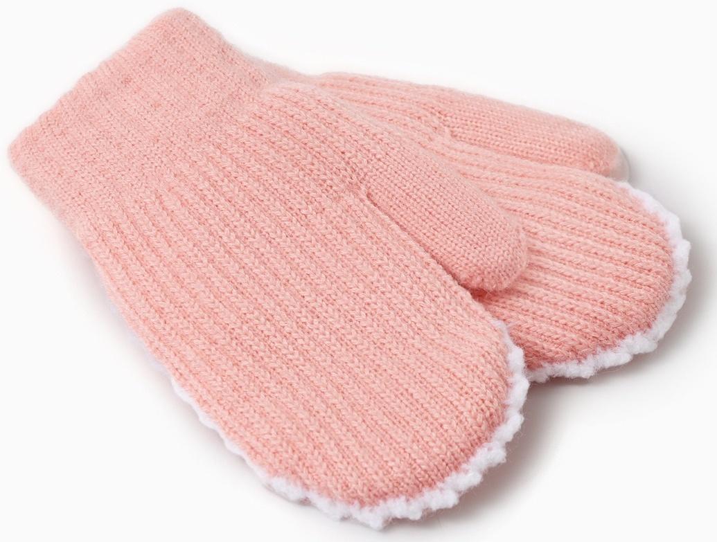 Варежки детские MINAKU, цвет розовый, 18 см