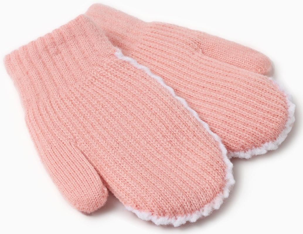 Варежки детские MINAKU, цвет розовый, 18 см